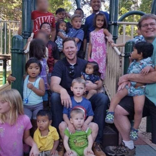 adoption reunion arranged by grateful Moms and Dads