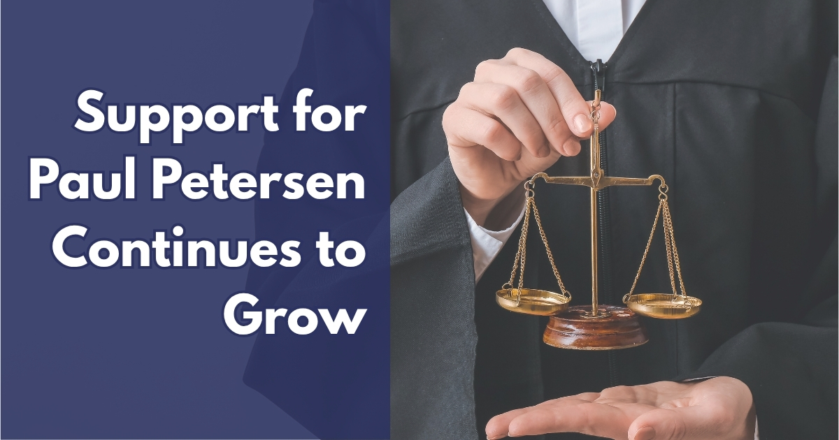 Support for Paul Petersen Continues to Grow